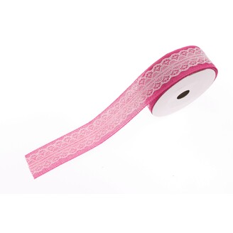 STUHA JUTA KRAJKA 40mmx9m*RŮŽOVÁ TM.