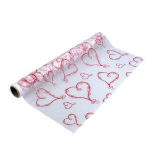 ROLE PLAST SRDCE 50cmx9yd*ČERVENÁ