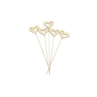 ZÁPICH SRDCE 7x30cm 5ks*PŘÍRODNÍ