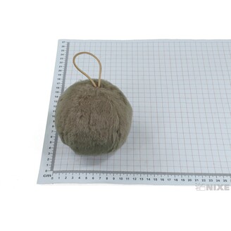 ZÁVĚS KOULE KOŽEŠINA 11cm*PŘÍRODNÍ