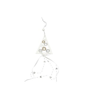 ZÁVĚS STROMEČEK D 12cm*BÍLÁ