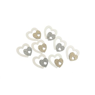 SRDCE NALEP. 4cm 8ks*MIX BAREV