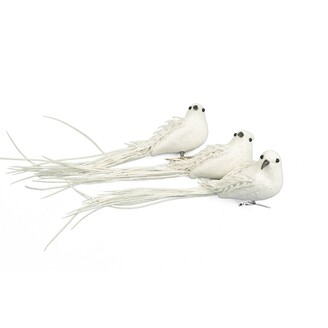 PTÁČEK  KLIPS 22cm 3ks*BÍLÁ