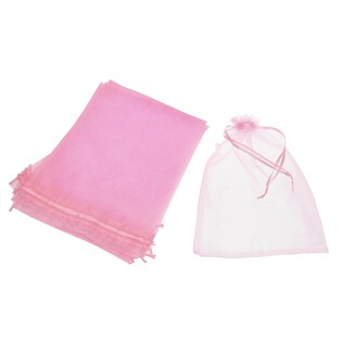 SÁČEK ORGANZA 09x12cm*RŮŽOVÁ SV.
