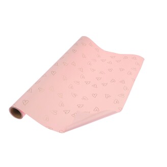 ROLE PLAST SRDCE 50cmx8m*RŮŽOVÁ