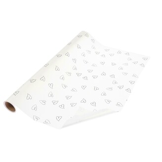 ROLE PLAST SRDCE 50cmx8m*BÍLÁ