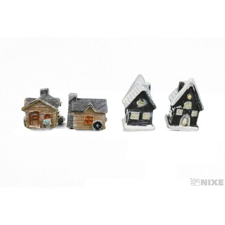 DOMEČEK 2,5cm 4ks*MIX BAREV