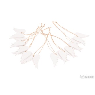 ZÁVĚS ANDĚLSKÉ KŘÍDLA 4cm 10ks*BÍLÁ