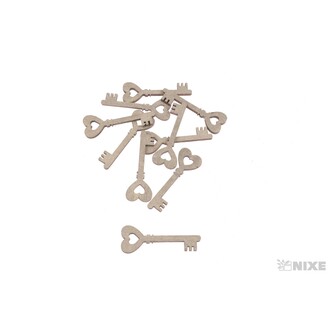 KLÍČE 1,5x5cm 10ks*PŘÍRODNÍ