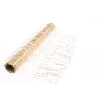 ORGANZA VZOR 700 39cmx10yd*ZLATÁ