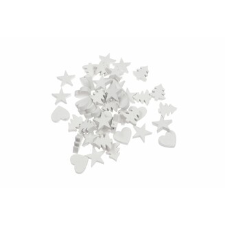 VÁNOCE D 48ks 1,5cm*BÍLÁ