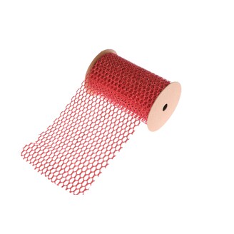 STUHA BROKÁT 12cmx5yd*ČERVENÁ