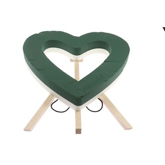 SRDCE STOJAN OTEV. 63x53x6cm*ZELENÁ