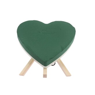 SRDCE STOJAN PLNÉ 38x33x6cm*ZELENÁ