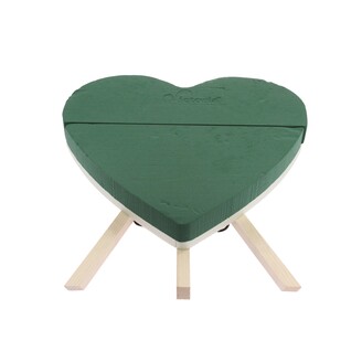 SRDCE STOJAN PLNÉ 47x40x6cm*ZELENÁ