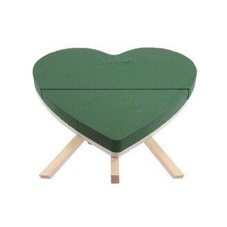 SRDCE STOJAN PLNÉ 52x44x6cm*ZELENÁ