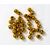 KORÁLKY 8mm cca 208ks METAL*ZLATÁ ANT.