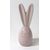 ZAJÍC PORCELÁN 10,5cm*RŮŽOVÁ