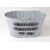 PLECHOVÁ MISKA OVÁL 19x13x10cm*BÍLÁ