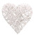 ZÁVĚS SRDCE 25cm*BÍLÁ