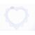 ZÁVĚS SRDCE 29cm*BÍLÁ