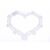 ZÁVĚS SRDCE 30x26cm*BÍLÁ