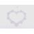 ZÁVĚS SRDCE 15x13cm*BÍLÁ V+