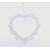 ZÁVĚS SRDCE 15x14cm*BÍLÁ