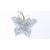 ZÁVĚS MOTÝL PLECH 9x12cm*BÍLÁ