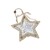 ZÁVĚS HVĚZDA 11cm*KRÉMOVÁ