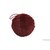 ZÁVĚS KOULE KOŽEŠINA 10cm*VÍNOVÁ