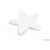 ZÁVĚS HVĚZDA KOŽEŠINA 25cm*BÍLÁ V+