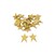 HVĚZDA 3,5x4,5cm*ZLATÁ