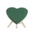 SRDCE STOJAN PLNÉ 38x33x6cm*ZELENÁ
