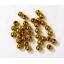KORÁLKY 8mm cca 208ks METAL*ZLATÁ ANT.