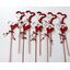 ZÁPICH SRDCE 7x28cm 10ks*ČERVENÁ