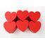 KRABICE SRDCE 6ks 8x8cm*ČERVENÁ