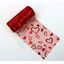 ORGANZA SRDCE TISK 12cmx10yd*ČERVENÁ