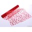 ORGANZA SRDCE TISK 703 39cmx10yd*ČERVENÁ