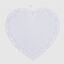 ZÁVĚS SRDCE 15cm*BÍLÁ