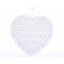 ZÁVĚS SRDCE 15cm*BÍLÁ