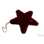 ZÁVĚS HVĚZDA KOŽEŠINA 25cm*VÍNOVÁ