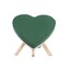 SRDCE STOJAN PLNÉ 38x33x6cm*ZELENÁ