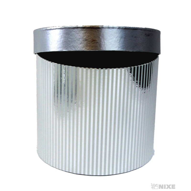 KRABICE pr. 22x19cm 18x16 15x13*STŘÍBRNÁ