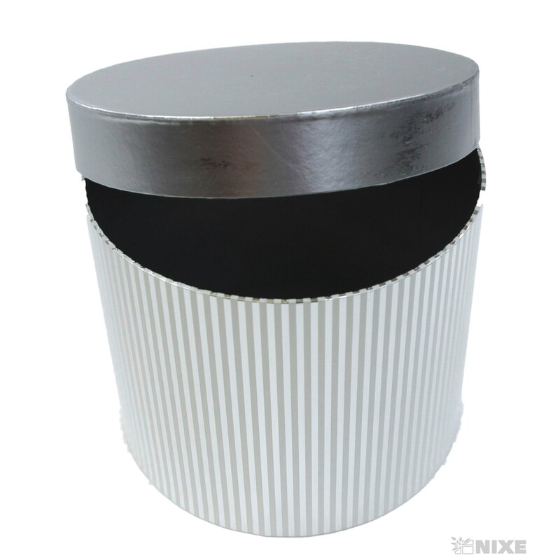 KRABICE pr. 22x19cm 18x16 15x13*STŘÍBRNÁ