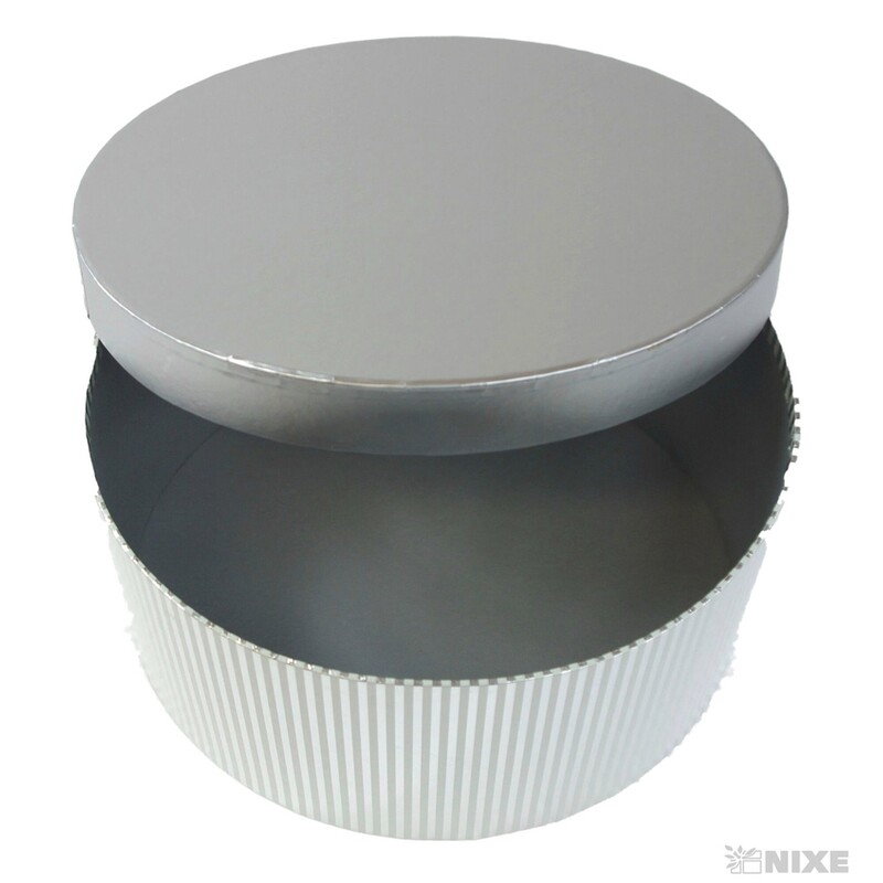 KRABICE OVÁL 3ks 24x21x15cm 22x20x13 20x18x12*STŘÍBRNÁ