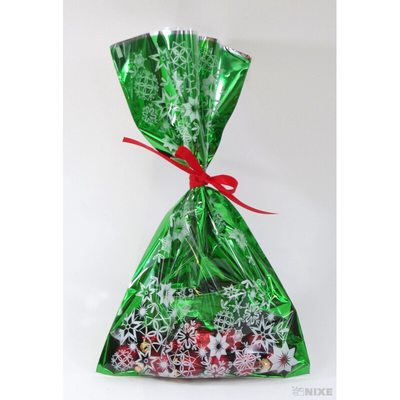 20x35cm LED. HVĚZDA B SÁČEK*ZELENÁ