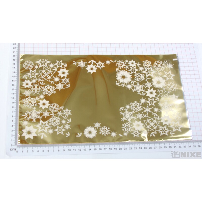 20x35cm LED. HVĚZDA B SÁČEK*ZLATÁ