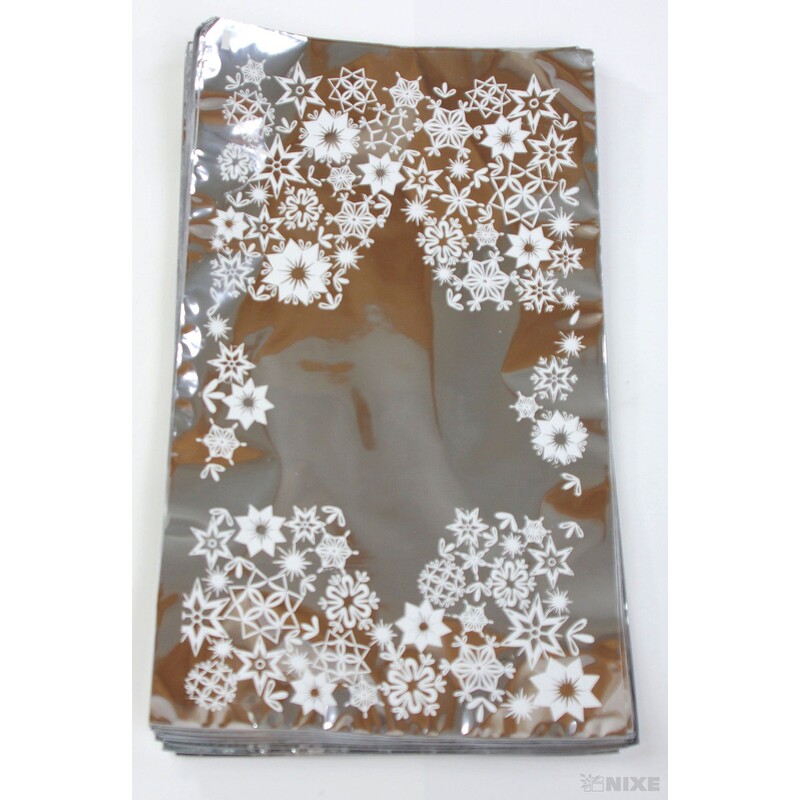 20x35cm LED. HVĚZDA M SÁČEK*STŘÍBRNÁ