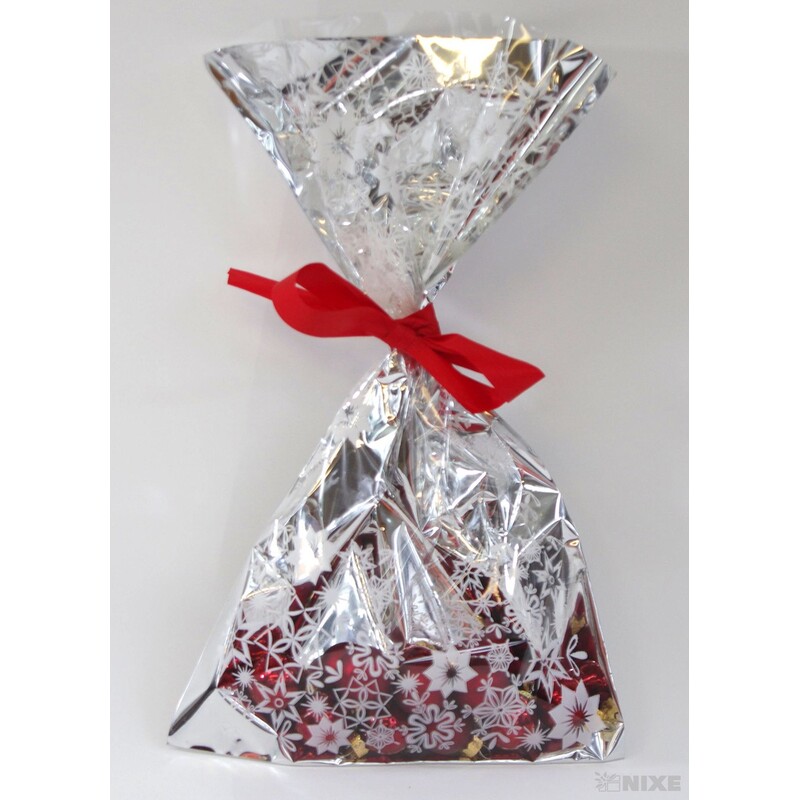 20x35cm LED. HVĚZDA M SÁČEK*STŘÍBRNÁ